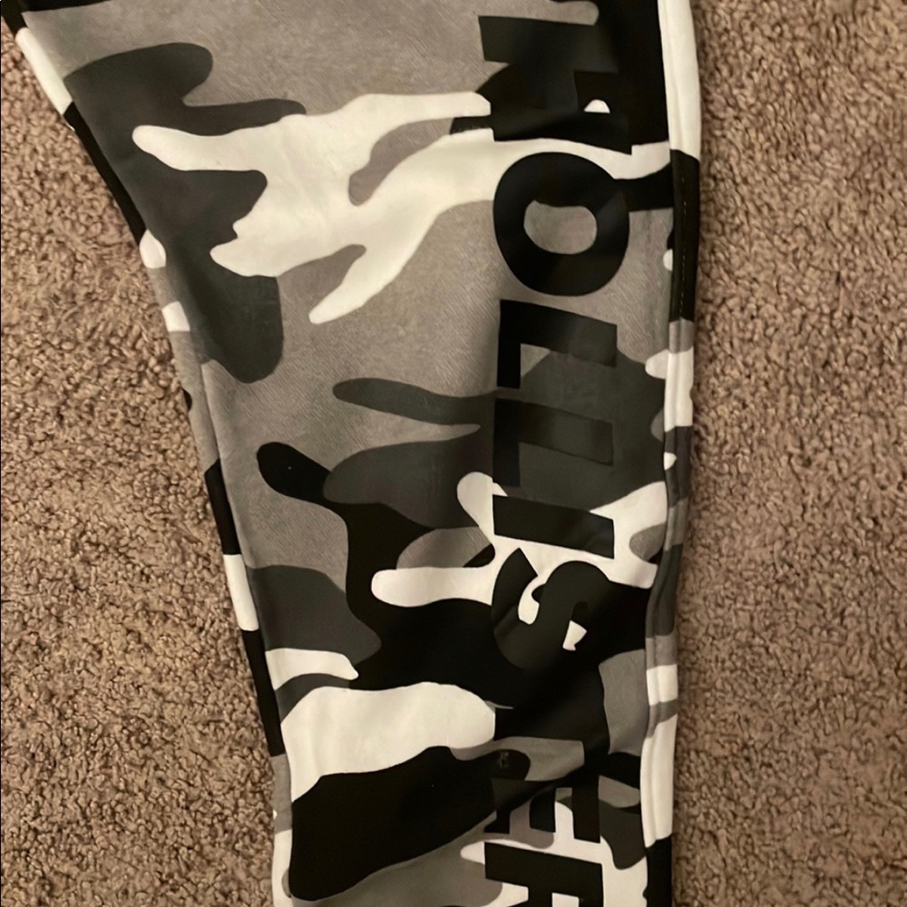 Hollister white camo sweatpants